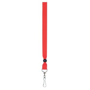 The Catalogue Ribbon Lanyard – Red is a simple but stylish lanyard with a metal clip. Perfect for displaying name or card holders.