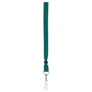 2452-ribbon-lanyard-green The Catalogue Ribbon Lanyard – Green is a simple but stylish lanyard with a metal clip. Perfect for displaying name or card holders.