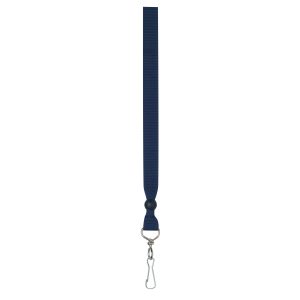 The Catalogue Ribbon Lanyard – Navy is a simple but stylish lanyard with a metal clip. Perfect for displaying name or card holders.