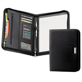 The Catalogue The New Yorker Portfolio is a zip close portfolio with multiple pockets for holding essential cards and documents.