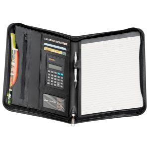 3640BK-the-new-yorker-portfolio-open The Catalogue The New Yorker Portfolio is a zip close portfolio with multiple pockets for holding essential cards and documents.