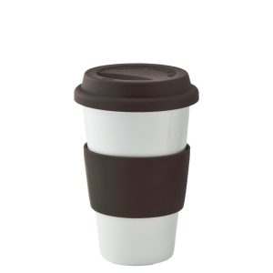4027BK-ceramic-coffee-mug The Catalogue Ceramic Coffee Mug is a coffee mug with a silicone band and lid to ensure you won't get burnt.
