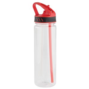 The Catalogue Ledge Sports Bottle is a clear, BPA free bottle with colourful lid and a straw. Available in 4 colours.
