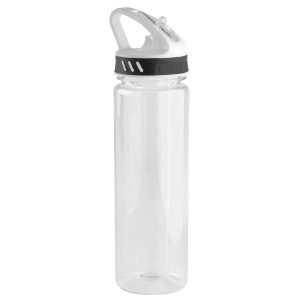 The Catalogue Ledge Sports Bottle is a clear, BPA free bottle with colourful lid and a straw. Available in 4 colours.