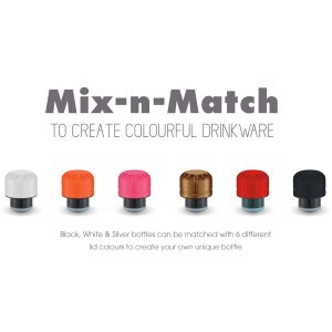4099-mix-n-match-copper-vacuum-insulated-bottle-lids The Catalogue Mix-n-Match Copper Vacuum Insulated Bottle is a double walled, stainless steel bottle. Vacuum insulated for hot/cold drinks.