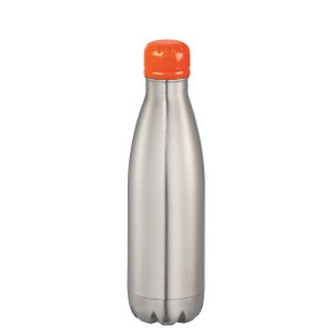 The Catalogue Mix-n-Match Copper Vacuum Insulated Bottle is a double walled, stainless steel bottle. Vacuum insulated for hot/cold drinks.
