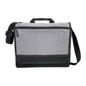 The Catalogue Faded Tablet Messenger Bag is a cotton canvas bag with handle and strap. Multiple pockets. Available in Grey.