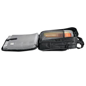 The Catalogue Summit Checkpoint-Friendly Compu-Case is a polycanvas laptop bag. Multiple compartments. Detachable shoulder strap.