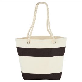 The Catalogue Capri Stripes Cotton Shopper Tote is a striped, cotton tote bag. Rope handles. Available in 3 colours.