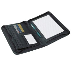 520-a5-zippered-compendium-open The Catalogue A5 Zippered Compendium is perfect for keeping documents secure and holding everything you need for a busy working day. In Black.