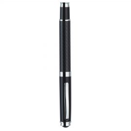 The Catalogue Carbon Fibre Roller Ball Pen is a metal, twist action, roller ball pen. Available in Black. Black ink.