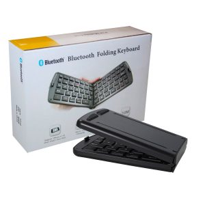 The Catalogue Bluetooth Folding Keyboard is a sleek and compact, foldable keyboard. Bluetooth compatibility. Perfect for travelling.
