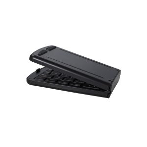 The Catalogue Bluetooth Folding Keyboard is a sleek and compact, foldable keyboard. Bluetooth compatibility. Perfect for travelling.