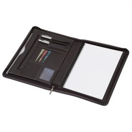 The Catalogue A4 Compendium is perfect for keeping documents secure and holding everything you need for a busy working day. Available in Black.