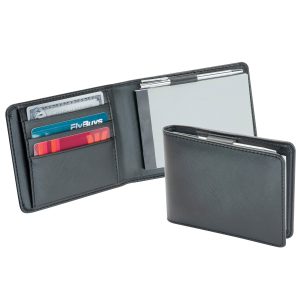 9113-notepad-card-holder-combined The Catalogue Notepad Card Holder is a PVC wallet for cards and includes a notepad. Blue ink pen included.
