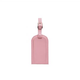 The Catalogue Coloured Luggage Tags is a split leather luggage tag with adjustable tie. Available in Green and Pink.