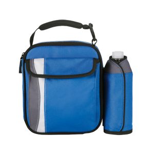 AZ1004-arctic-zone-dual-lunch-cooler-front The Catalogue Arctic Zone Dual Lunch Cooler is a Polycanvas, insulated cooler with multiple compartments. Includes sports bottle.