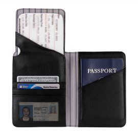 The Catalogue Cutter & Buck Performance Travel Wallet is a Nappa leather wallet. Perfect for holding your travel documents.