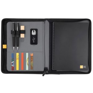 The Catalogue Case Logic Conversion Zippered Tech Journal is a textured Ultrahyde, zippered journal folder.
