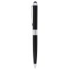 The Catalogue Elleven Dual Ballpoint Stylus Pen is a smart, metal, twist action pen. Rubberised stylus end. Black ink.