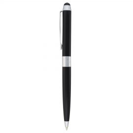 The Catalogue Elleven Dual Ballpoint Stylus Pen is a smart, metal, twist action pen. Rubberised stylus end. Black ink.