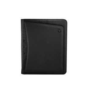 The Catalogue Elleven Vapor Zippered Padfolio is a textured ultrahyde, zippered business folder. Multiple holders.