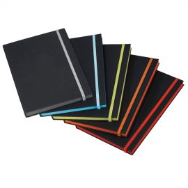 The Catalogue Colour Pop JournalBook is a bound journalbook with lined paper and coloured elastic closure. Available in 5 colours.