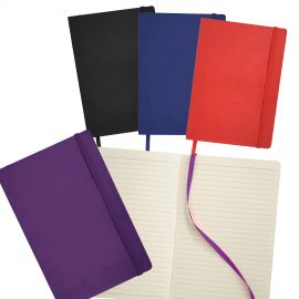 The Catalogue Pedova Soft Bound JournalBook is an Ultrahyde covered Journalbook with lined paper and elastic closure. Available in 4 colours.