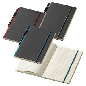 JB1009-cuppia-notebook-all-colours The Catalogue Cuppia Notebook is an Ultrahyde covered notebook with lined writing paper and pen loop. Available in 3 colours.