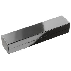 The Catalogue Luxe Portsmouth Ballpoint Pen is a metal, twist action pen. Black ink. Available in Black/Silver.