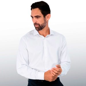 The Catalogue Barkers Origin Shirt – Mens is a 100% cotton shirt. Tapered fit. Available in White. Sizes S - 3XL, 5XL.