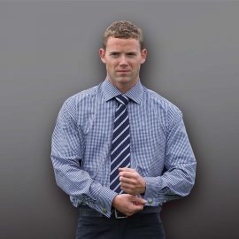 The Catalogue The Soho Check Shirt – Mens is a 65% polyester/35% cotton shirt. Classic fit. Available in Navy/White. Sizes S - 3XL, 5XL.