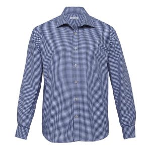 The Catalogue The Soho Check Shirt – Mens is a 65% polyester/35% cotton shirt. Classic fit. Available in Navy/White. Sizes S - 3XL, 5XL.