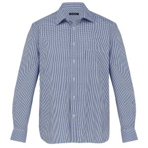 The Catalogue The Kingston Check Shirt – Mens is a 100% cotton shirt. Tapered fit. Available in 4 colours. Sizes S - 3XL, 5XL.
