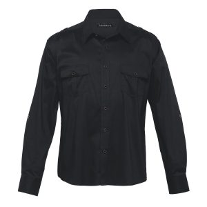 The Catalogue The Protocol Shirt – Mens is a 68% cotton blend shirt. Tapered fit. Available in Black. Sizes S - 3XL, 5XL.