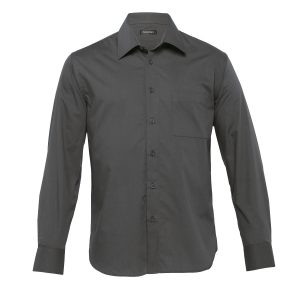 The Catalogue The Republic Long Sleeve Shirt – Mens is a 65% polyester/35% cotton shirt. Tapered fit. 3 colours. Sizes S - 3XL, 5XL.