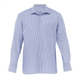 The Catalogue The Yale Stripe Shirt – Mens is 62% polyester shirt. Classic fit. Available in Blue/White. Sizes S - 3XL, 5XL.