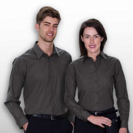 The Catalogue The End on End Shirt - Mens is a 65% polyester/35% cotton, classic fit shirt. Breast pocket. 2 colours. Sizes S - 3XL, 5XL.