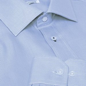 The Catalogue The Newport Shirt – Mens is a 100% cotton shirt. Tapered fit. Available in Blue/White. Sizes S - 3XL, 5XL.