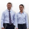 The Catalogue The Yale Stripe Shirt – Mens is 62% polyester shirt. Classic fit. Available in Blue/White. Sizes S - 3XL, 5XL.