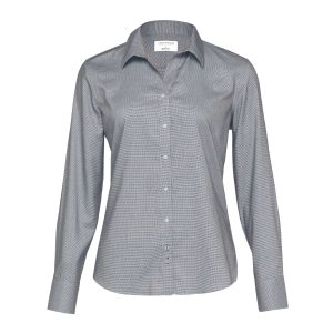 The Catalogue Barkers Norfolk Shirt – Womens is a 100% cotton shirt. Tapered fit. Available in Grey. Sizes 8 - 20.