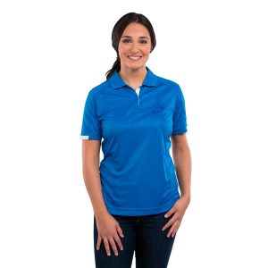 The Catalogue Womens Kiso Short Sleeve Polo is a 100% micro polyester, textured knit polo. Available in 6 colours. Sizes XS - 3XL.