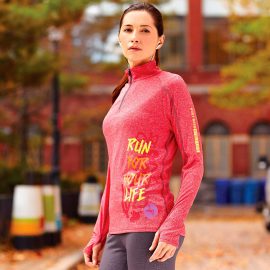 The Catalogue Womens Taza Knit Quarter Zip is a polyester cross dyed jersey knit. Available in 6 colours. Sizes XS - 3XL.