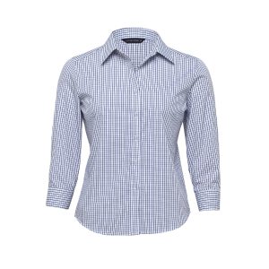 The Catalogue The Folio Check Shirt – Womens is a 65% polyester/35% cotton shirt. Tapered fit. Available in 2 colours. Sizes 8 - 26.