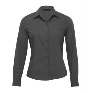 The Catalogue The Republic Long Sleeve Shirt – Womens is a 65% polyester/35% cotton shirt. Tapered fit. Available in 3 colours. Sizes 8 - 22.