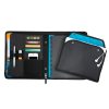 The Catalogue Zoom 2-in-1 Tech Sleeve JournalBook is a dot dobby nylon JournalBook with zippered closure. Multiple holders and pockets.