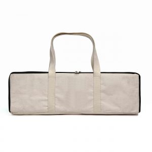 The Catalogue Backyard Badminton Set is an antique natural wood, 5-piece, badminton set. Comes with a canvas bag.