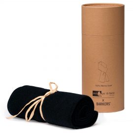 The Catalogue Barkers 100% Merino Scarf is a 100% extra fine, merino wool scarf. Ultra soft. Ribbed design. Available in Black.