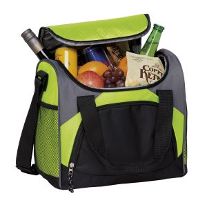 The Catalogue Bistro Cooler is a ripstop polyester cooler with multiple pockets. Adjustable shoulder strap. Available in 4 colours.