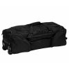 The Catalogue Bus Travel Bag is a heavy duty, polyester bag with skate style wheels. Multiple compartments. Available in Black.